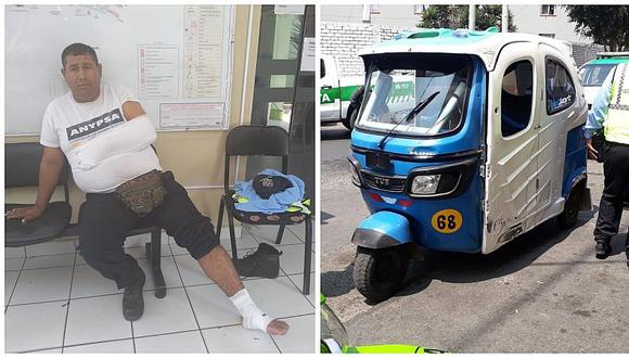 S​urco: sereno fue secuestrado y golpeado por mototaxista venezolano (FOTO)