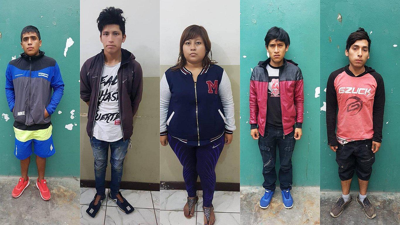 Policía captura a cinco presuntos integrantes de "Los Rápidos del Porvenir" 