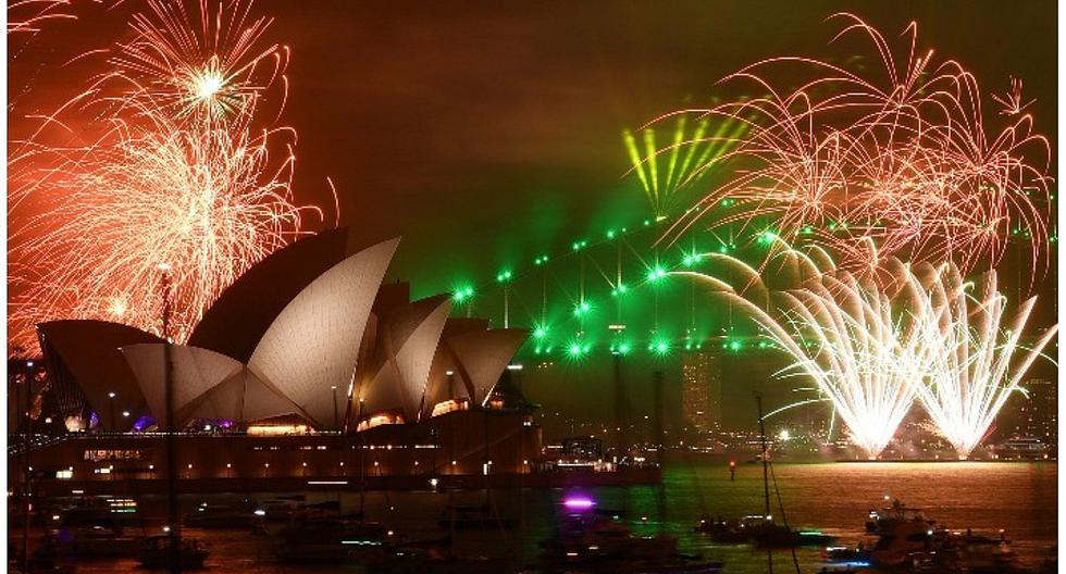Australia recibe el Año Nuevo 2018 con espectaculares fuegos