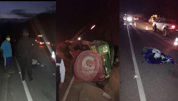 Piura: Despiste de un camión deja un fallecido en el distrito de Canchaque