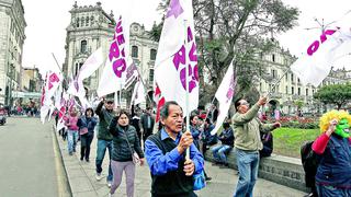 Izquierda reconoce poca asistencia en marcha por adelanto de elecciones