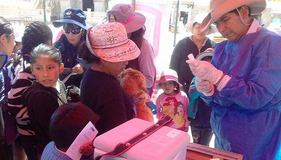 El 10 % de niños menores de 5 años en Arequipa no están vacunados