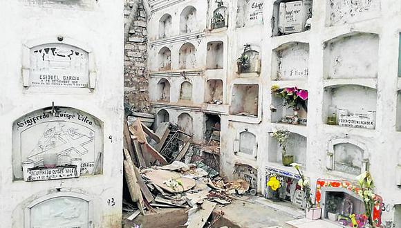 Cementerio de Chincha Baja está al borde del colapso