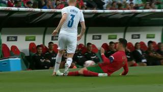Cristiano Ronaldo realizó una falta, recibió amarilla y los hinchas criticaron al árbitro (VIDEO)