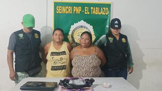 Tumbes: Capturan a dos mujeres con un kilo de droga en Pampa Grande