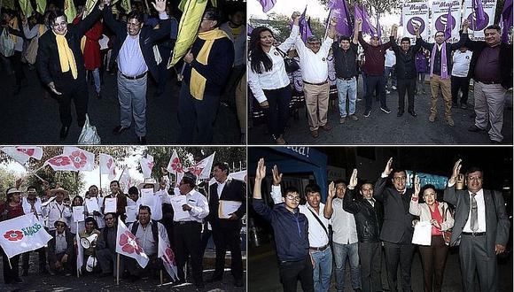 Empezó la "guerra electoral" entre los candidatos de Arequipa