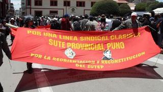 Sutep no pudo sostener huelga magisterial en Puno