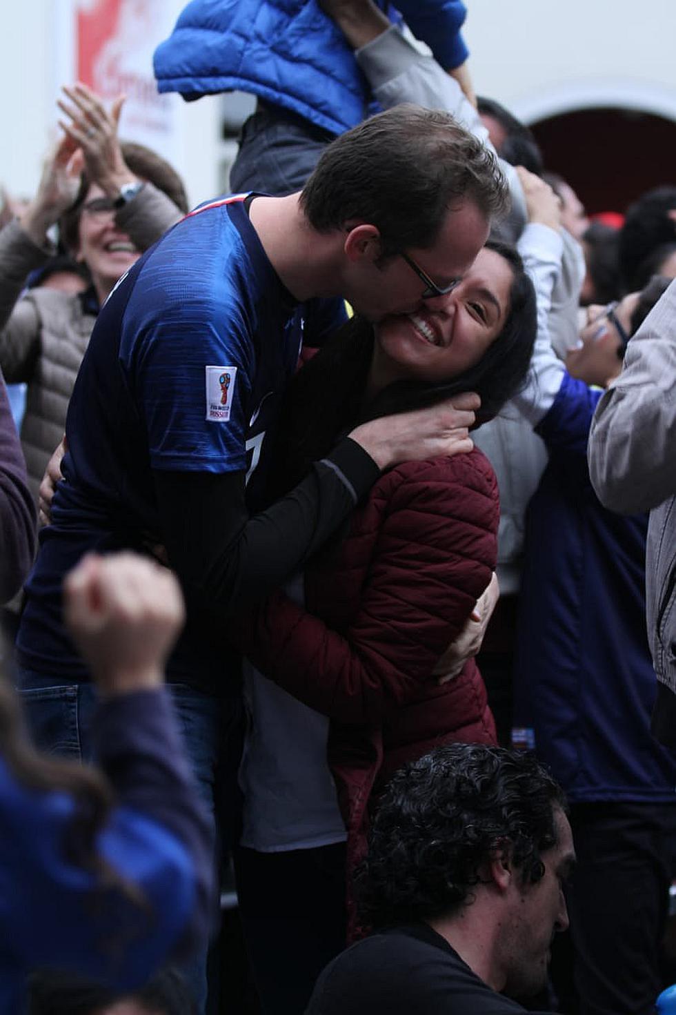 Así celebraron los franceses en Lima los goles de su selección (FOTOS y VIDEO)
