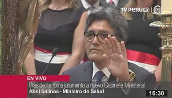 Hernán Jorge Salinas: Flamante ministro de salud jura por su padre (VIDEO)