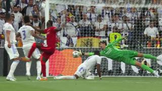 Real Madrid vs. Liverpool: Courtois protagonizó gran intervención tras un remate de Mané (VIDEO)