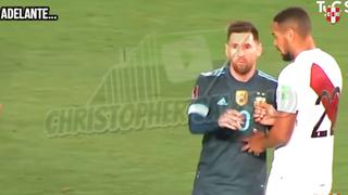 Lionel Messi ‘choteó’ a Alexander Callens tras culminar el Perú vs. Argentina (VIDEO)