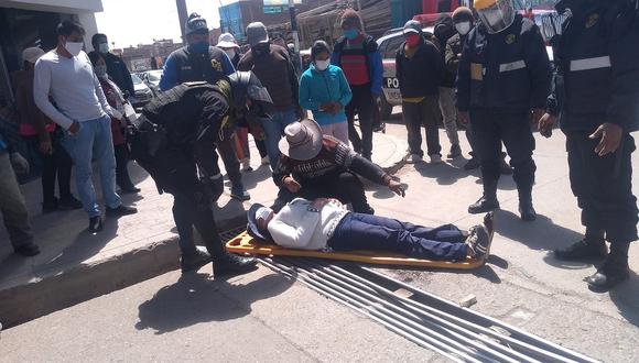 Mujer resultó herida tras ser atropellada por un mototaxi en Juliaca 