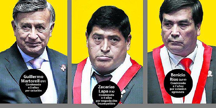 Tres congresistas condenados a prisión efectiva protegidos por inmunidad parlamentaria