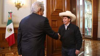 Pedro Castillo tuvo reunión con presidente mexicano Andrés López Obrador