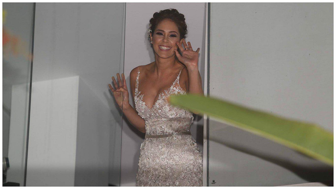 Karen Schwarz y Ezio Oliva se casaron en ceremonia privada