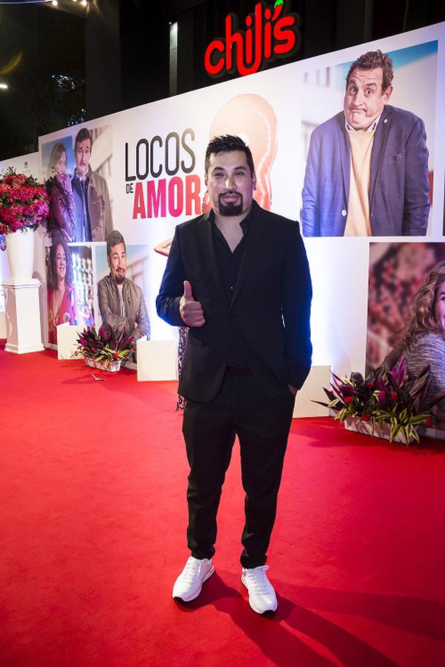 Aldo Miyashiro en la alfombra roja de "Locos amor 3". (Foto: Tondero)