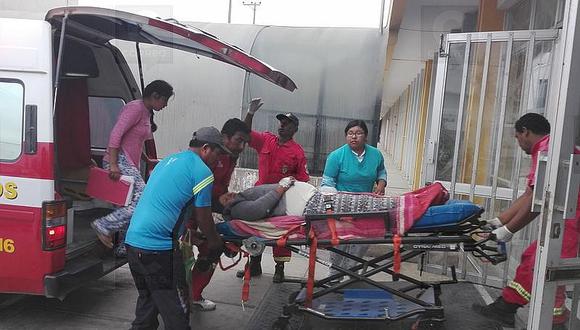 Camión arrolla triciclo y deja tres heridos en Inclán