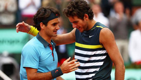 Juan Martín del Potro se despide de Roger Federer con un sentido mensaje. (Foto: EFE)
