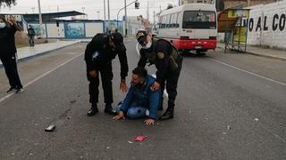 Tacna: Extranjero totalmente ebrio se estrella con su motocicleta