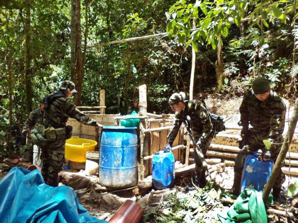 Antidrogas allana almacén de 'narco' 'Wilder' en Tingo María