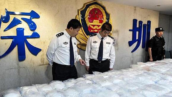 Policía china incauta 1,3 toneladas de cocaína proveniente de Sudamérica