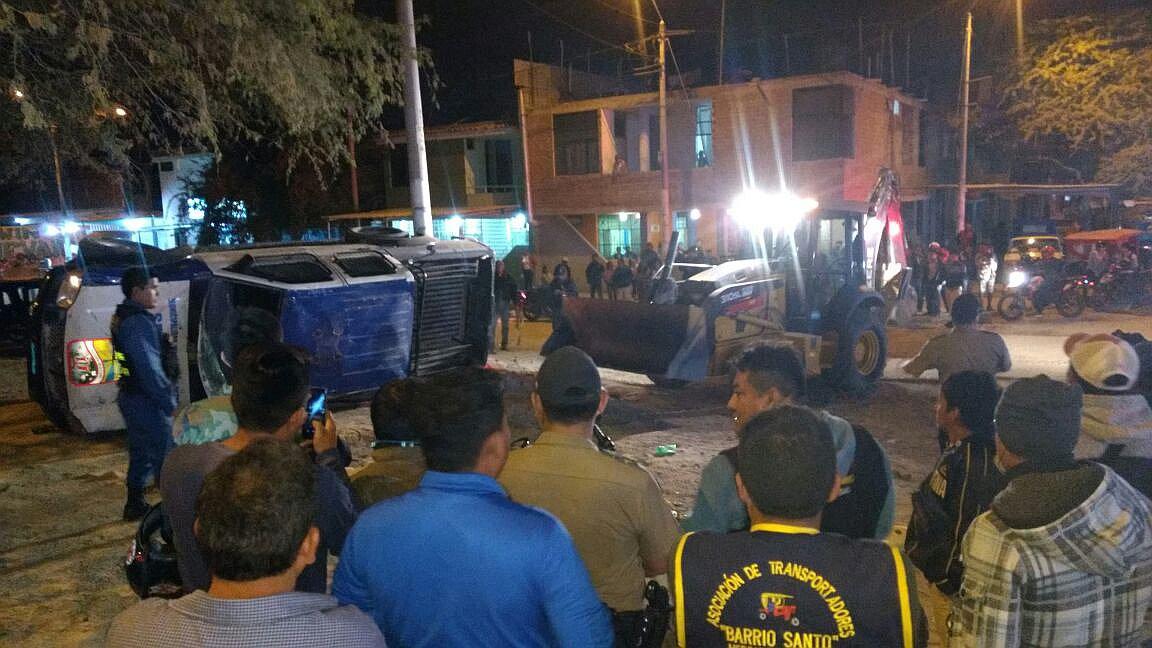 Piura: Seis heridos tras el vuelco de una camioneta del Serenazgo (VIDEO)