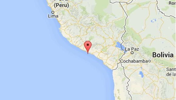 Sismo de 5,4 grados se registró esta noche en Arequipa, Ocoña y Camaná