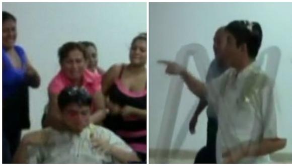 Amazonas: regidor atacado a huevazos en plena sesión de Bagua (VIDEO)