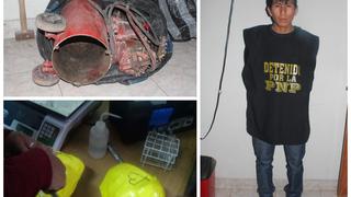 Cusco: Llevaba cuatro kilos de PBC escondidos en máquina compresora (Vídeo)