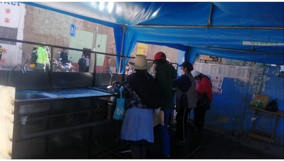 Otuzco: Instalan lavamanos en mercado de Abastos del Complejo Santa Rosa 