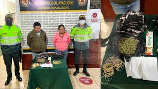 Ayacucho: Policía detiene a pareja que vendía marihuana en su propia vivienda