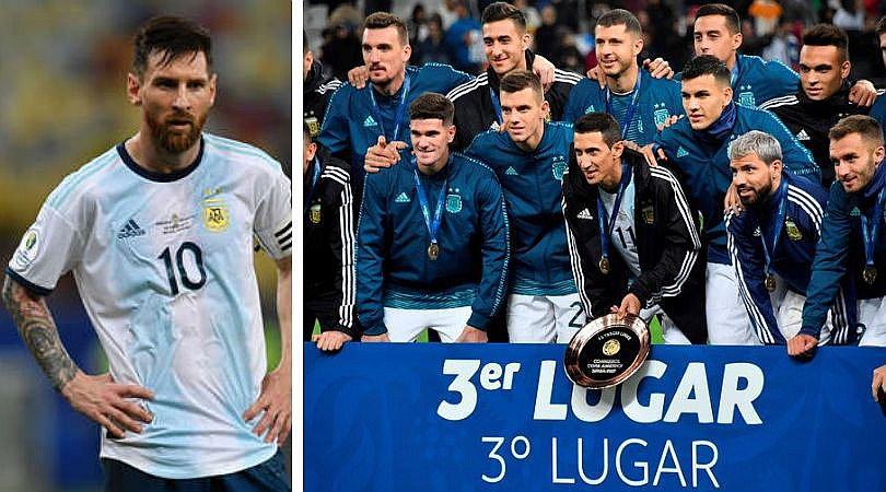 Lionel Messi menospreció medalla de bronce y no apareció en foto grupal (FOTOS)