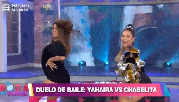 Yahaira Plasencia e Isabel Acevedo bailaron al ritmo de “U LA LA”. (Foto: Captura América TV)