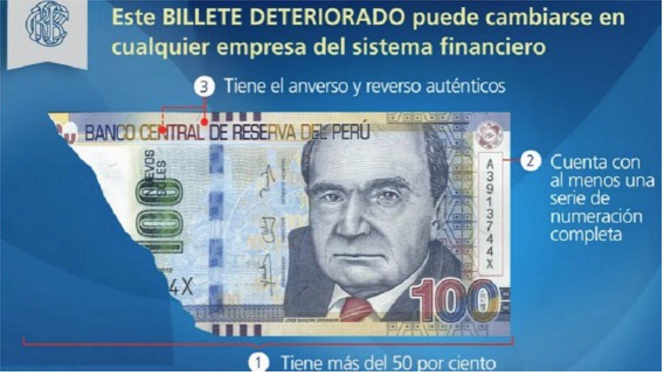Conoce los requisitos para cambiar billetes rotos en el banco