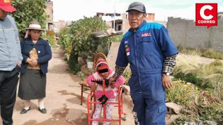 Puno: soldador fabricó “andador especial” para niña con parálisis cerebral