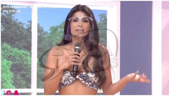 Ivana Yturbe niega embarazo y desmiente a Magaly Medina. (Foto: Captura América TV)