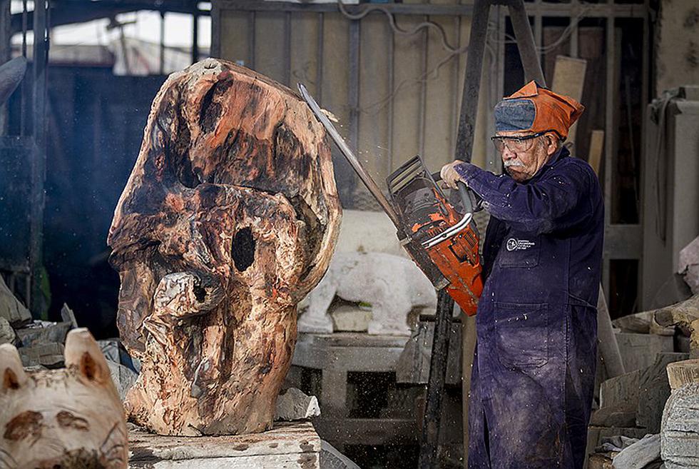 Conoce la historia de Antonio Pareja, un peruano dedicado al arte de esculpir (FOTOS Y VIDEO)