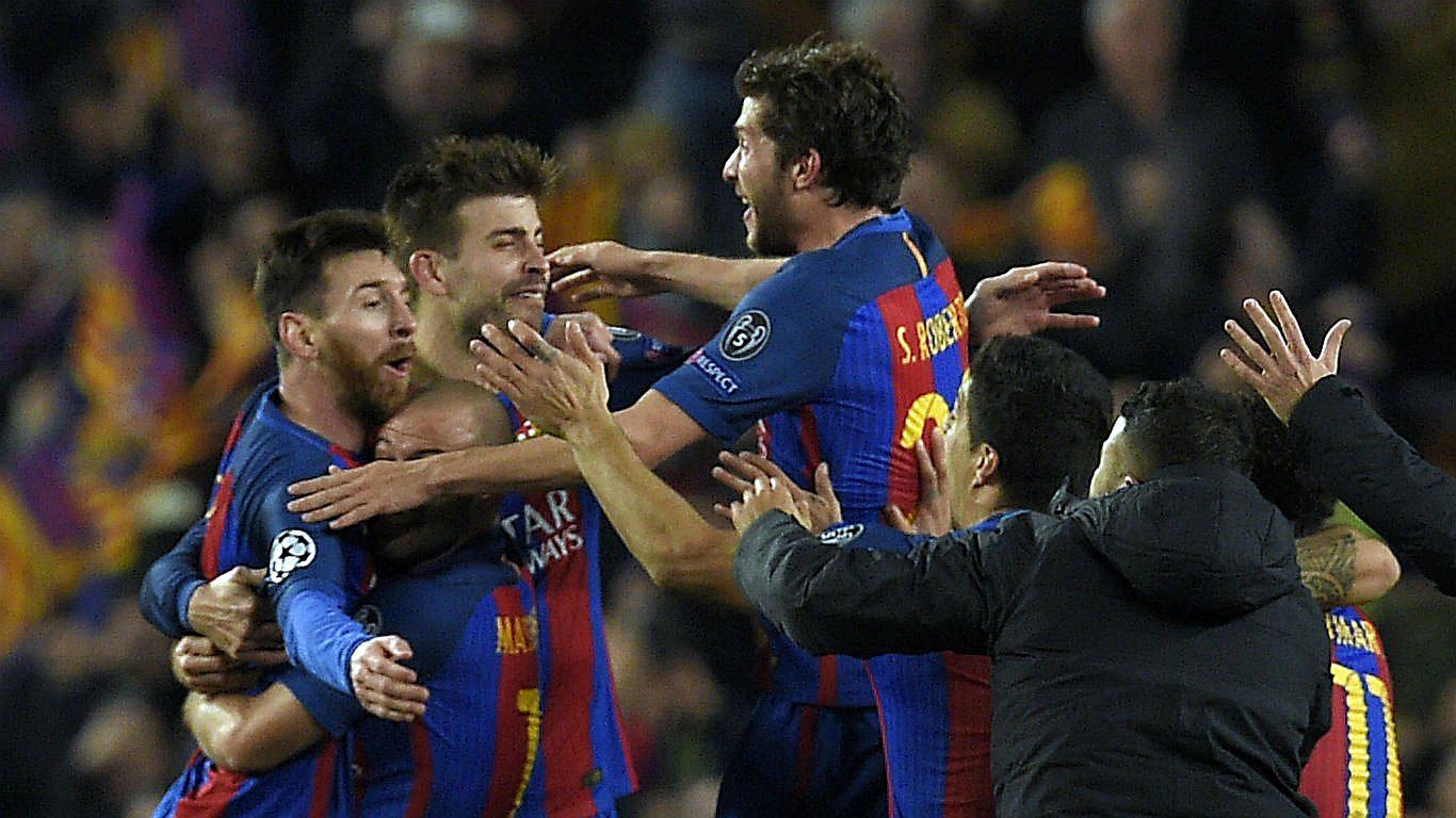 Barcelona goleó 6-1 al PSG y clasificó en polémico partido