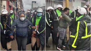 Detenidos en medio de protesta de agricultores y transportistas de carga pesada en Huancayo (VIDEOS)