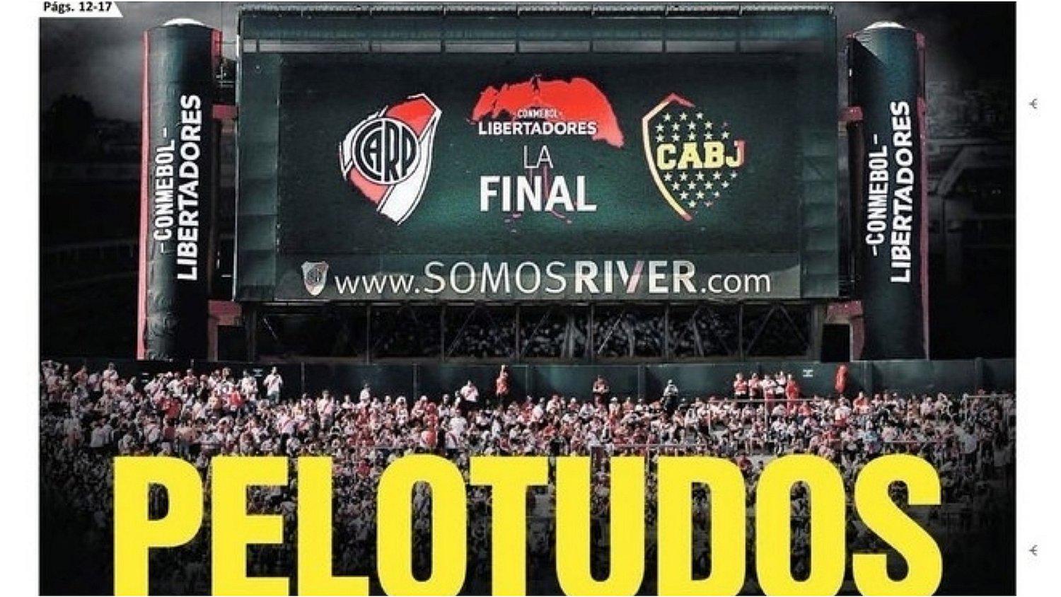 Esta es la contundente portada de El Bocón sobre Boca vs. River que impacta en Argentina 