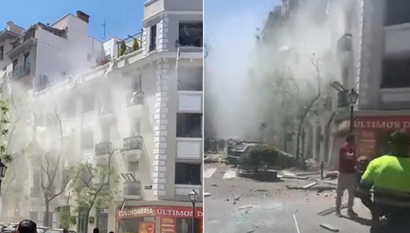 La explosión ocurrió en un edificio de una zona exclusiva en Salamanca. (Foto: Twitter)