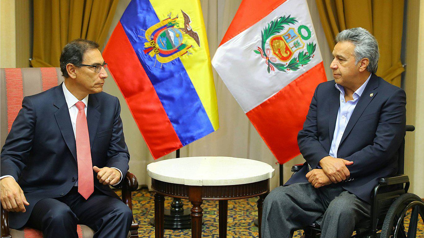 Presidente Vizcarra expresa su solidaridad con Lenín Moreno tras asesinato de periodistas ecuatorianos