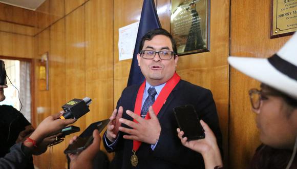 Presidente de la Corte Superior de Justicia de Arequipa, César de la Cuba Chirinos. (Foto: GEC)