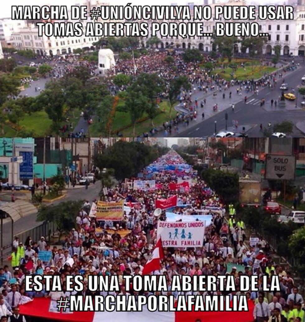 FOTOS: Fue masiva marcha contra la unión civil gay en Lima 
