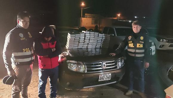 Policías incautan 75 kilos de alcaloide de cocaína en Atico 