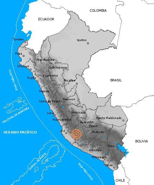 Leve sismo se registró esta madrugada en Ayacucho 