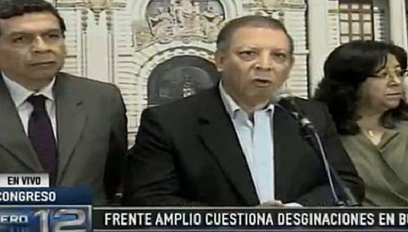 ​Frente Amplio presenta pedido de reconsideración de elección de miembros del BCR