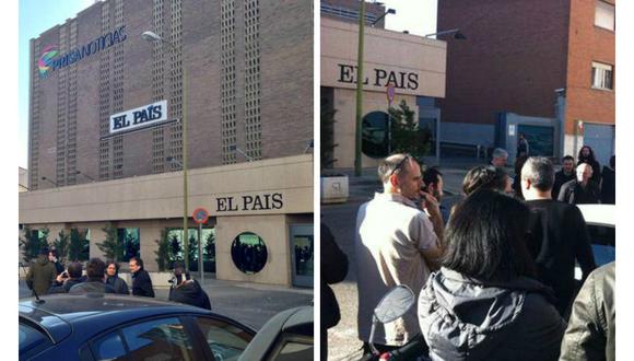 Evacuan diario El País de España por falsa alarma de bomba