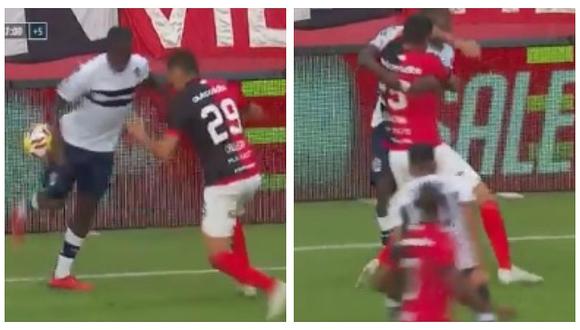 Futbolista venezolano hizo una jugada de lujo y terminó siendo agredido por rival (VIDEO) 