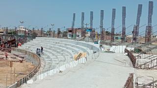 Obra del estadio de Chincha tiene 27% de avance de ejecución